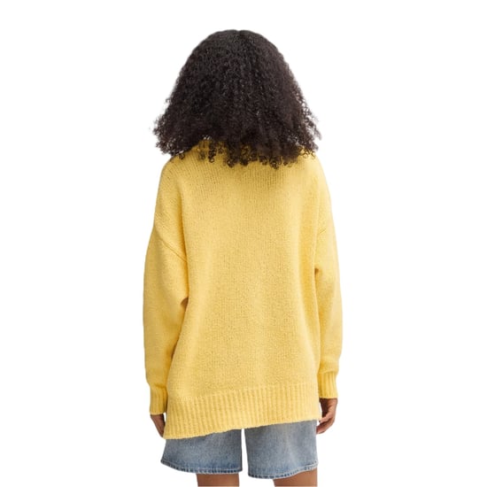 Hugo Dames/Dames Sareedi Oversized Sweatshirt met Belettering (Geel) - Image 3