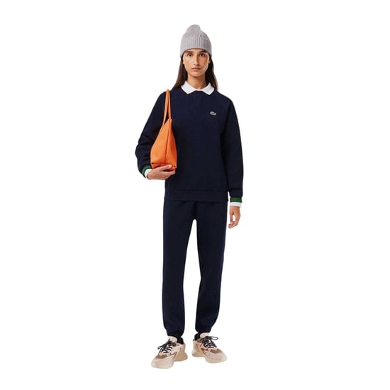 Lacoste Dames/Dames Sweatshirt Geborduurd Logo Katoenmix (Marine) - Image 1