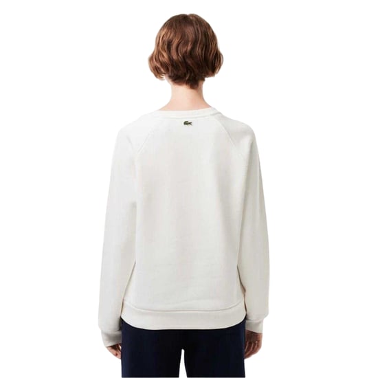 Lacoste Dames/Dames Geborduurd Logo Relaxed Fit Sweatshirt (Wit) - Image 2