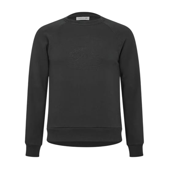 Lacoste Dames/Dames Geborduurd Logo Relaxed Fit Sweatshirt (Zwart) - Image 2
