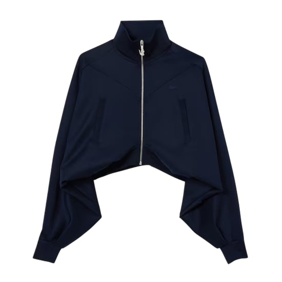 Lacoste Dames/Dames Sweatshirt met volledige rits (Marine) - Image 1