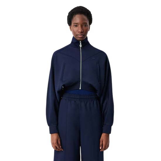 Lacoste Dames/Dames Sweatshirt met volledige rits (Marine) - Image 3