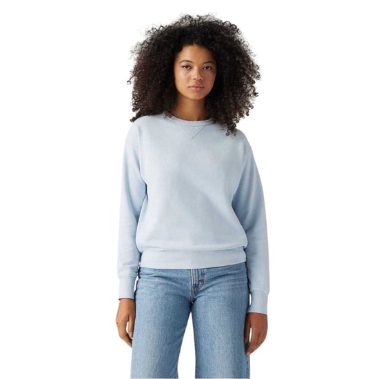 Levis Långärmad tröja med nedhasade axlar i Heritage-stil för damer (Niagara Blå) - Image 3