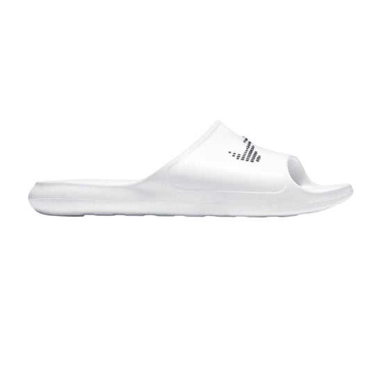 Nike Heren Victori One Swoosh Sliders (Wit, Zwart) - Image 1