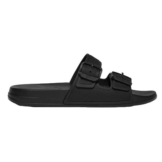 Fit Flop Mens Iqushion Sliders (Black) - Image 1