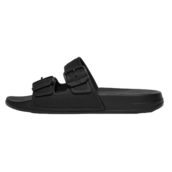 Fit Flop Mens Iqushion Sliders (Black) - Image 2
