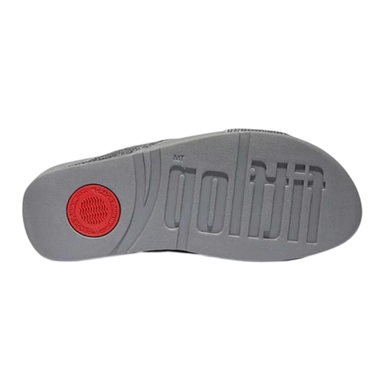 FitFlop Womens/Ladies Criss-Cross Glitter Sliders (Silver) - Image 4