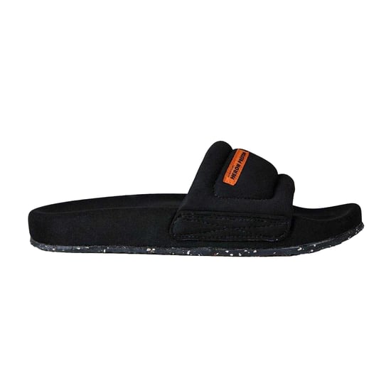 Heron Preston Dames/Dames Platte Slides (Zwart) - Image 1