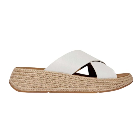 FitFlop Dames/Dames Leren Platte Slippers (Wit) - Image 1