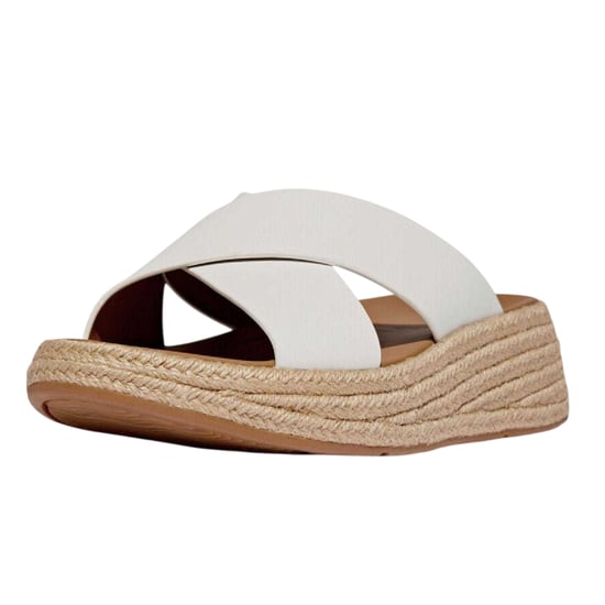 FitFlop Dames/Dames Leren Platte Slippers (Wit) - Image 5