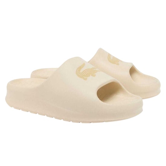 Lacoste Womens/Ladies Serve Chunky Sliders (Beige) - Image 3