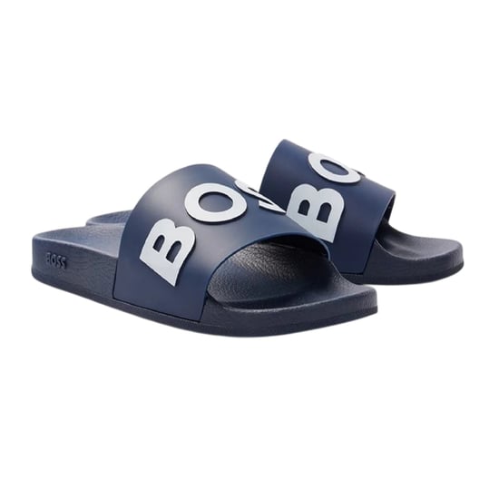 Boss Mens Logo Sliders (Dark Blue) - Image 4