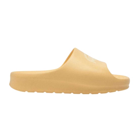 Lacoste Mens Serve Crocodile Holiday Sliders (Yellow) - Image 1