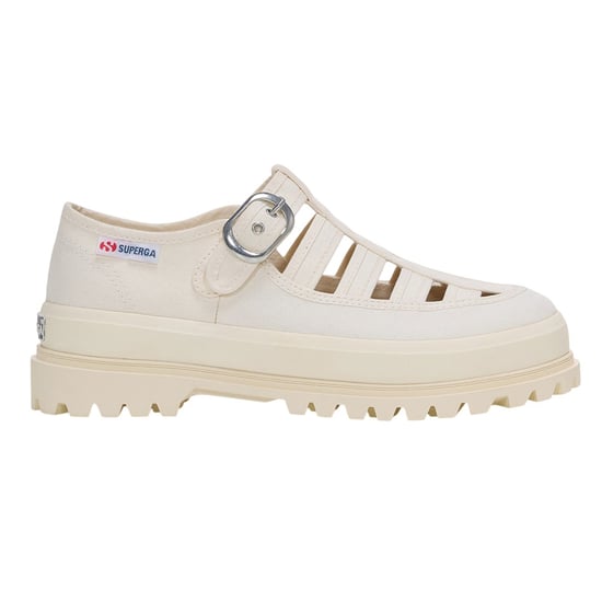 Superga Womens/Ladies 3541 Alpina Gurkha Fisherman Sandals (Off White) - Image 1
