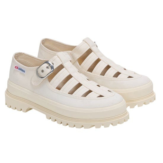 Superga Womens/Ladies 3541 Alpina Gurkha Fisherman Sandals (Off White) - Image 3