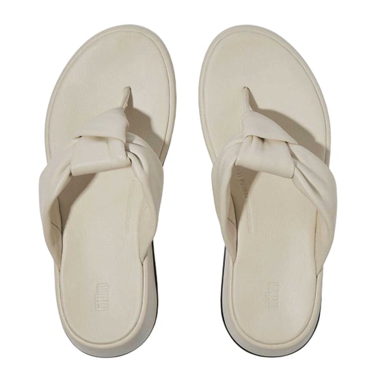 FitFlop Damesmode: leren sandalen met knoop (Beige) - Image 3