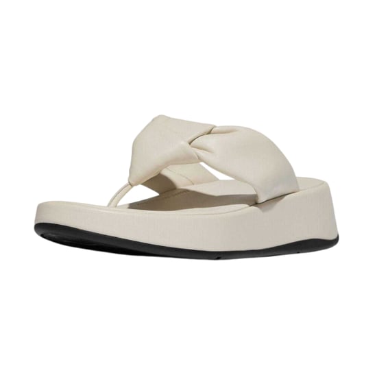 FitFlop Damesmode: leren sandalen met knoop (Beige) - Image 5