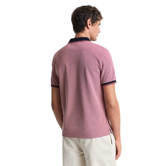 Gant Heren Oxford Poloshirt met Korte Mouwen (Rood) - Image 2