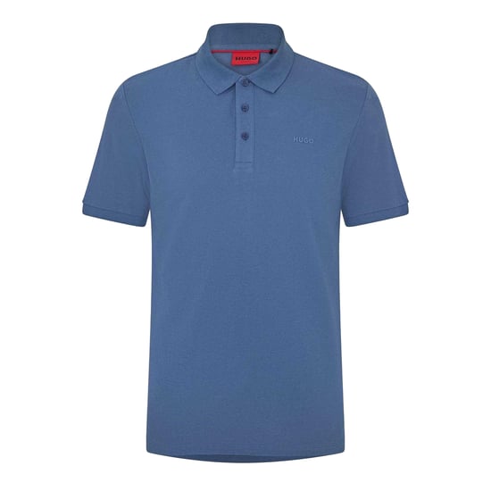 Hugo Heren Donos Katoenen Polo Shirt (Medium Blauw) - Image 2
