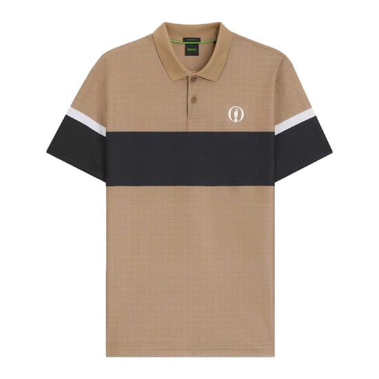 Boss Mens The Open 25 Paddy Golf Polo Shirt (Beige) - Image 2
