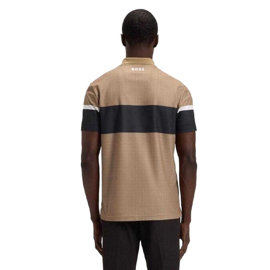 Boss Mens The Open 25 Paddy Golf Polo Shirt (Beige) - Image 3