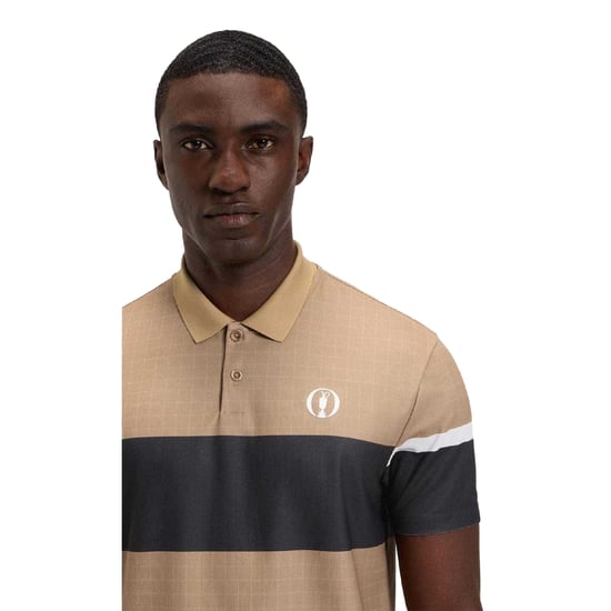 Boss Mens The Open 25 Paddy Golf Polo Shirt (Beige) - Image 4
