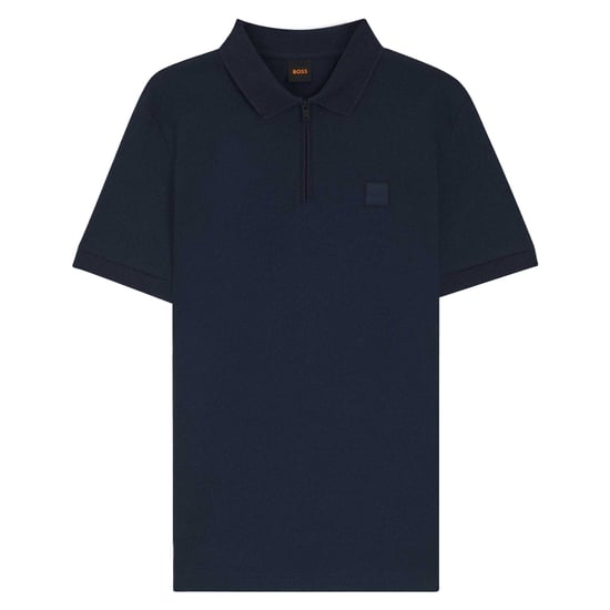 Boss Heren Regular Poloshirt met Korte Mouwen (Blauw) - Image 1