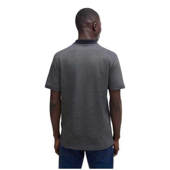 Boss Heren Peoxfordnew Poloshirt met korte mouwen (Donkerblauw) - Image 2