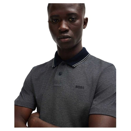 Boss Heren Peoxfordnew Poloshirt met korte mouwen (Donkerblauw) - Image 3
