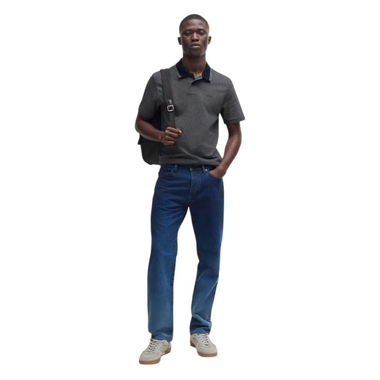 Boss Heren Peoxfordnew Poloshirt met korte mouwen (Donkerblauw) - Image 4