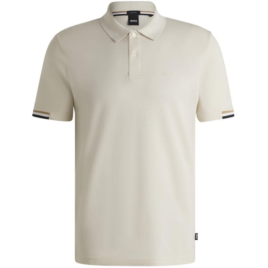 Boss Heren Parlay 147 Poloshirt (Crème) - Image 1