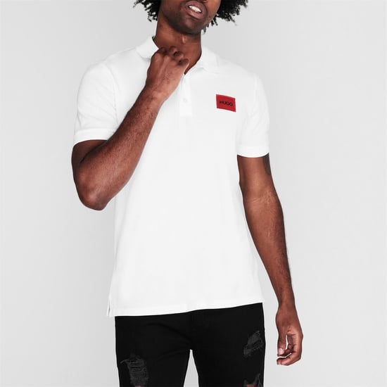 Hugo Heren Deruso Poloshirt (Wit) - Image 2