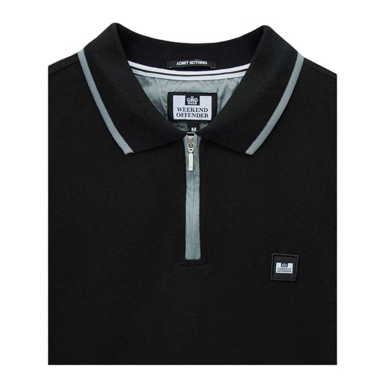 Weekend Offender Heren polo (Zwart) - Image 4