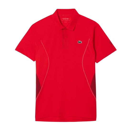 Lacoste Heren Tennis x Novak Djokovic Regular Poloshirt (Rood) - Image 1