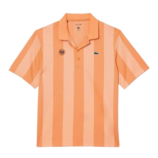 Lacoste Heren Roland Garros Editie Relaxed Fit Tennis Poloshirt (Oranje) - Image 1