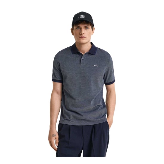 Gant Heren Regular Poloshirt met Korte Mouwen (Blauw) - Image 2