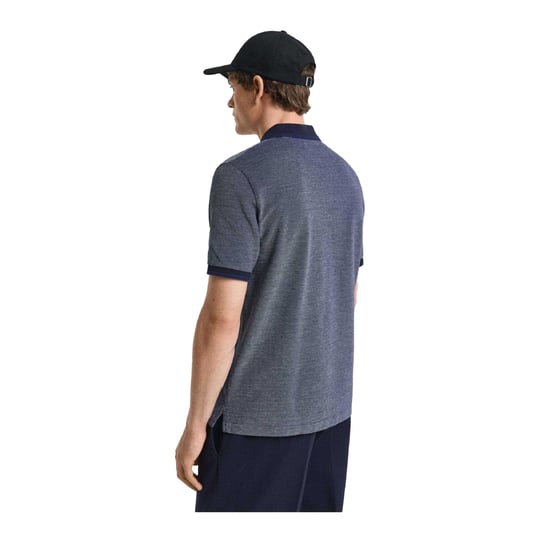 Gant Heren Regular Poloshirt met Korte Mouwen (Blauw) - Image 3