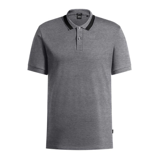 Boss Herr Melange Regular Polo Shirt (Medelgrå) - Image 1