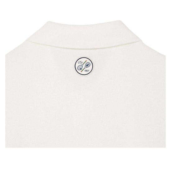 Lacoste Volwassen Unisex Roland Garros Editie Badstof Tennis Poloshirt (Crème) - Image 2