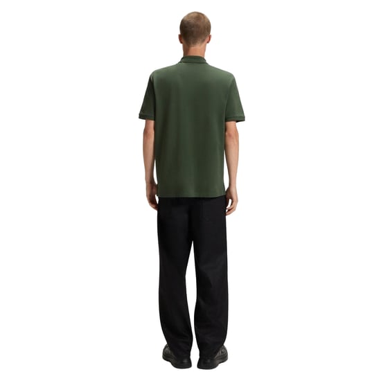 Hugo Heren Donos Katoenen Polo Shirt (Donkergroen) - Image 3