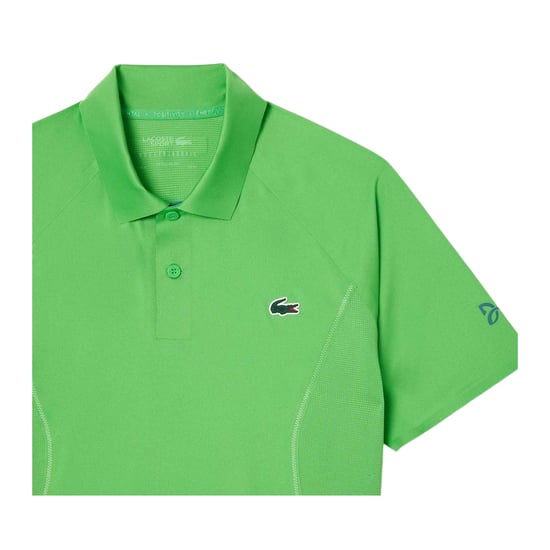 Lacoste Heren Tennis x Novak Djokovic Regular Poloshirt (Groen) - Image 3