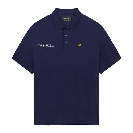 Lyle & Scott Heren Ordinate Poloshirt met Korte Mouwen (Marine) - Image 2