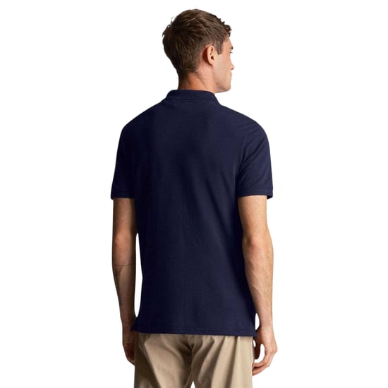 Lyle & Scott Heren Ordinate Poloshirt met Korte Mouwen (Marine) - Image 3