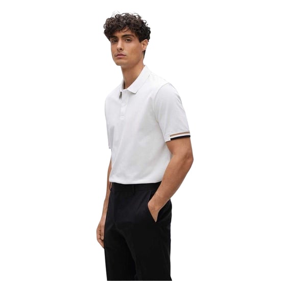 Boss Heren Parlay 147 Poloshirt (Wit) - Image 1