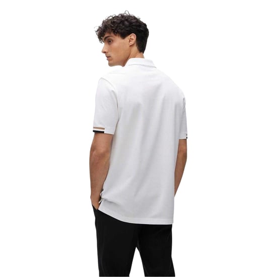 Boss Heren Parlay 147 Poloshirt (Wit) - Image 3