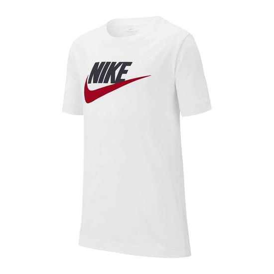 Nike Childrens/Kids Sportswear Logo Cotton T-Shirt (White/Black/Red) - Image 2