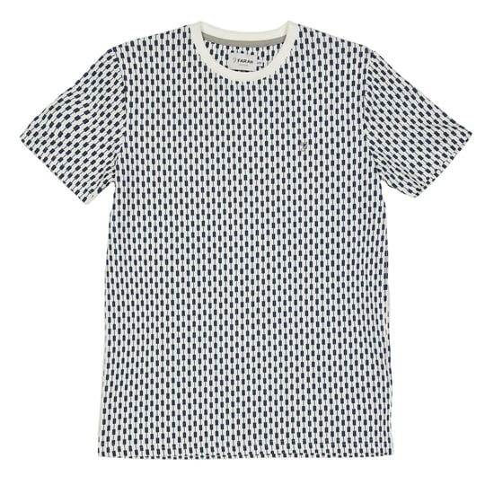 Farah Geborduurd T-shirt met korte mouwen van Geometrisch Jersey voor kinderen/Kinderen (Gebroken wit) - Image 1