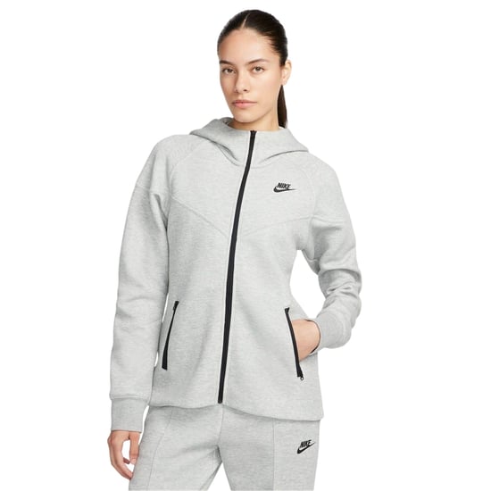 Nike Windrunner Tech Fleece Hoodie med hel dragkedja för dam och dam (Grått) - Image 1