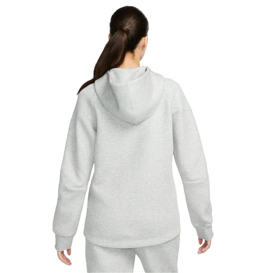 Nike Windrunner Tech Fleece Hoodie med hel dragkedja för dam och dam (Grått) - Image 2
