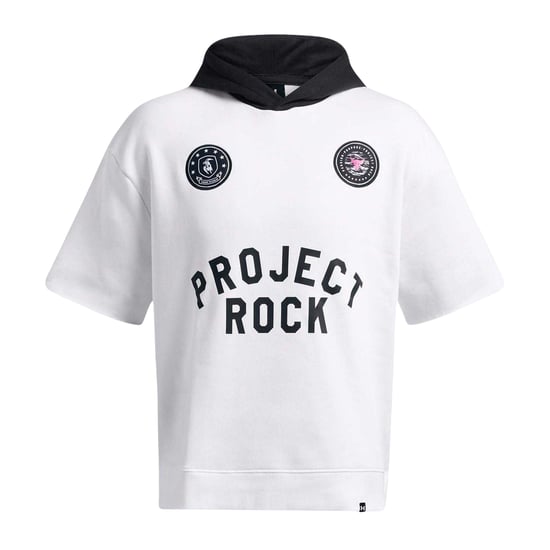 Under Armour Heren Project Rock Relaxed Fit Hoodie (Wit) - Image 2